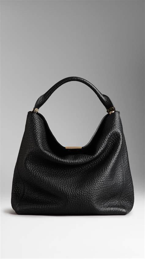 burberry hobo bag schwarz|Burberry over the shoulder bags.